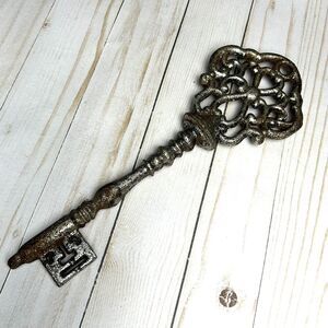 Decorative Large Skeleton Key 12” Long Rustic Wall Hanging Key